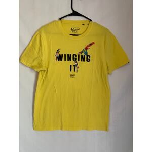 An Original Penguin  by Musingwear Men's Medium Yellow "Winging It" T shirt